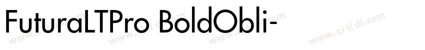 FuturaLTPro BoldObli字体转换